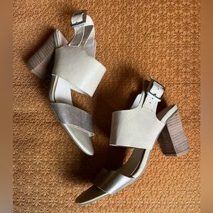 Franco Sarto Faux Leather Heel Sandal